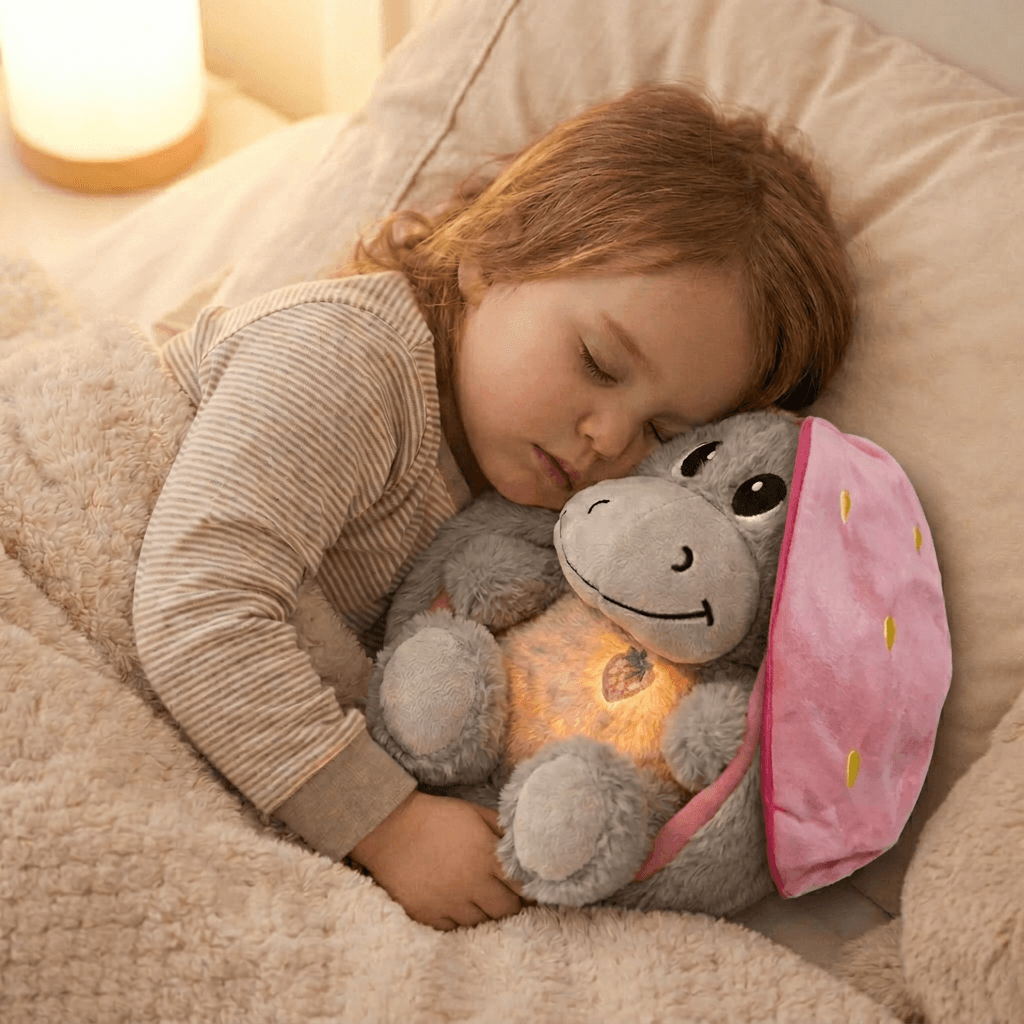 Oddychający Osiołek – Maskotka do Zasypiania dla Niemowląt i Maluchów